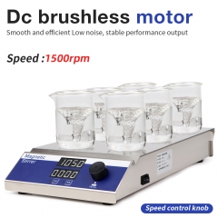 New Arrival 6-Position Magnetic Stirrer Mixer Laboratory Stainless Steel Mixer Perfume Multi Position Magnetic Stirrer For Lab