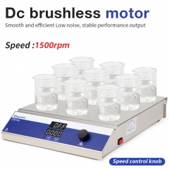 Manufacturer Multi Position Magnetic Stirrer Laboratory 9-Position Mixer Perfume Rotary Stirring Magnetic Stirrer Mixer For Lab