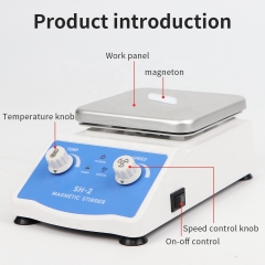 Magnetic Stirrer Hotplate 1L Magnetic Mixer with Laboratory Mixer Heating Power 100-2000 RPM with Stirring Bar & Support Stand