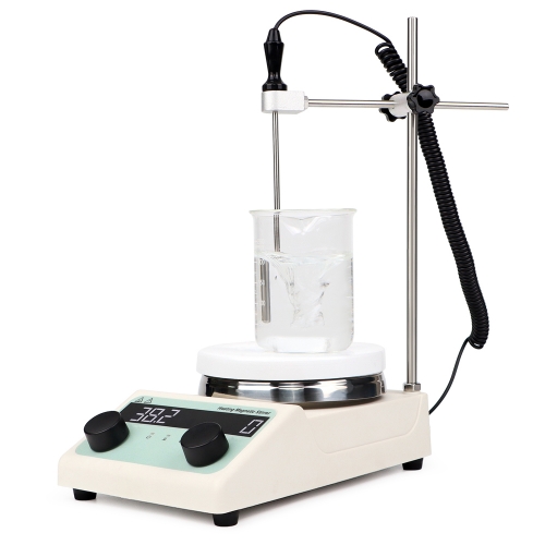 For Laboratory Digital Display LCD Heating Magnetic Stirrer Hot Plate Magnetic Mixer Speed Range 200-1500rpm