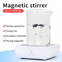 Magnetic Stirrer Mini Lab Stir Mixer Portable 3000 RPM Magnetic Mixer Max Stirring Liquid 1L for Laboratory