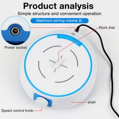Magnetic Stirrer Stainless Steel Magnetic Mixer with stir bar (No Heating) Max Stirring Capacity 2000ml