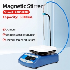 Laboratory 5L hot plate magnetic stirrer with digital temperature control