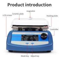 Hotplate Magnetic Stirrer with Digital Display 5L Capacity 200-2000 rpm Speed Magnetic Stirrer with Ceramic Hot Plate