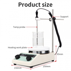 Plastic magnetic stirrer with warm up lcd hot plate with stirrer electric stirrer laboratory mixer