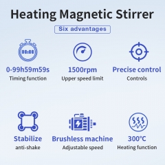 Plastic magnetic stirrer with warm up lcd hot plate with stirrer electric stirrer laboratory mixer