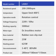 New Product 5000ML Heating Magnetic Stirrer For Laboratory With Digital Display Hotplate Magnetic Stirrer