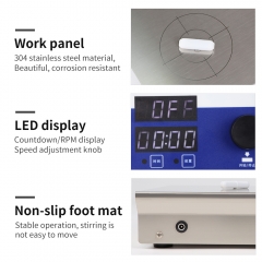 Magnetic Stirrer Hot Plate 6 Multi Position Multiple Magnetic Stirrer with Heating 6x500ml Capacity with Digital Display