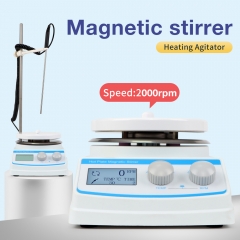 Magnetic Stirrer Hot Plate Digital LCD Hot Plate Mixer Machine Lab Heated Magnetic Stirrer With Hotplate