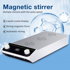 Wholesale Price 3 4 8 12 positions digital stainless steel Cheap hotplate multi position magnetic stirrer for lab