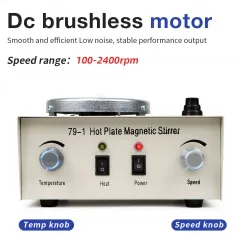 Magnetic Stirrer Hot Plate Speed Range 100-2400RPM Heating Magnetic Stirrer 1L For Laboratory Equipment