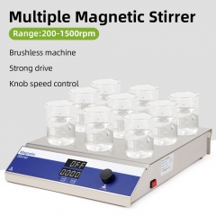 Multi Position Magnetic Stirrers Laboratory Multiple Mixer Perfume 9 position Digital Magnetic Stirrer Mixer Lab