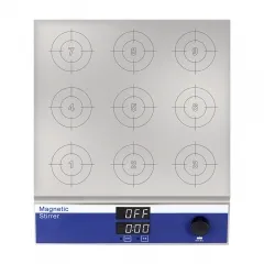 Wholesale Price Multi 9 Position Magnetic Stirrer Laboratory Mixer Perfume Rotary Stirring Magnetic Stirrer Mixer For Lab