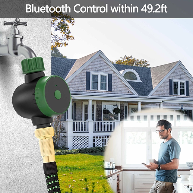 Bluetooth+Wireless connection Water Timer with 1 zone Sprinklers Splayers