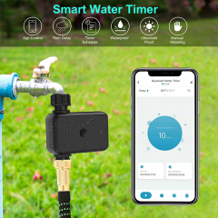 WiFi 2.4G 5G Dual Band Sprinkler Timer with Brass Inlet Smart Water Timer Hose Timer Irrigation Timer with WiFi Hub, Up to 20 Separate Watering Schedules With 5V1A Adapter