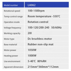 New Product 20L Heating magnetic stirrer with LCD display hot plate magnetic stirrer for laboratory