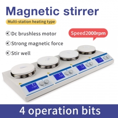 Multi-position 4 Head Position Channel Hotplate Magnetic Stirrer Heating Magnetic stirrer for chemical test