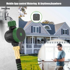 Bluetooth Hose Timer with Brass Inlet,Smart Water Timer for Garden Hose,Sprinkler Timer with Rain DelayManualAuto Watering, App Control