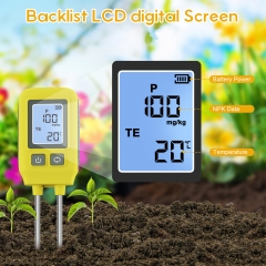 Wireless NPK Digital Display soil tester,3 in 1 Digital Plant Soil Moisture Meter with PH/Moisture/Temperature for Garden,Lawn,Farming and House/Outdoor Plants