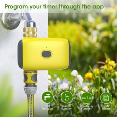 WiFi Sprinkler Timer 2024 Newest WiFi Water Timer for Garden Irrigation System, Brass Inlet Smart Hose Timer with Automatic Irrigation Controller for Yard Watering with Rain Delay Function