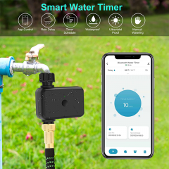 WIFI Sprinkler Timer with Brass Inlet,Zigbee+ Smart Water Timer Hose Timer Irrigation Timer with WiFi Hub, Up to 20 Separate Watering Schedules, APP & Voice Control