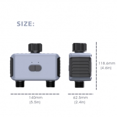 Bluetooth+Gateway Wireless connection Water Timer with 2 zones Sprinklers