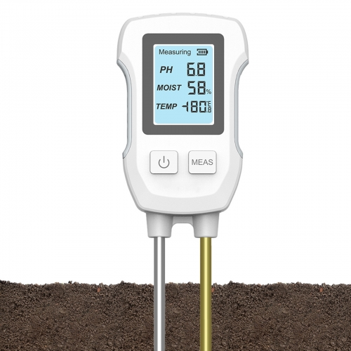 Soil pH Meter Kit with Moisture, Temperature, Humidity, fertility,and PH Test, LCD Display Soil Moisture Meter for ​Garden, Agriculture, etc