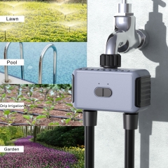 WiFi Sprinkler Timer 2023 New Irrigation Waterer Dual Way Zigbee Smart Timing Adjustable Split Control Patio Garden IP55 Watering