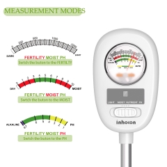 Moisture Meter - 4-in-1 Soil Test Kit Without Battery, Soil Moisture/Light/Nutrients/pH Meter for Plant, Garden, Lawn, Indoor & Outdoor