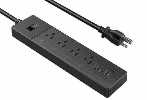 ECF- Smart Power Strip Works with Alexa USB,work with Smart Life or Tuya App