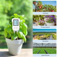 Soil pH Meter Kit with Moisture, Temperature, Humidity, fertility,and PH Test, LCD Display Soil Moisture Meter for ​Garden, Agriculture, etc