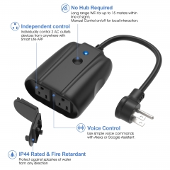 Smart Waterproof Outdoor Plug Works with Alexa