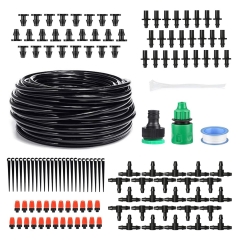 Drip Irrigation Kit, Inhocon 59 ft Mist Garden Irrigation System with 1/4" Tubing Hose Watering Drip Kit