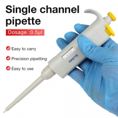 High Quality Single Channel Lab Pipette 0.5UL Laboratory Pipette