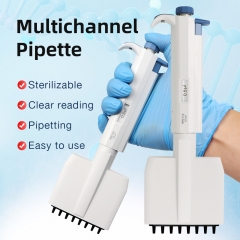 Multi-Channel Pipette 0.5ul Fully Autoclavable Micro Pipette for Laboratory