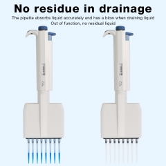 New Arrival 8 Channel Pipette Fixed 0.5ul High Accurate Dropper Digital Micropipette Manual Multi Channel Pipette For Laboratory