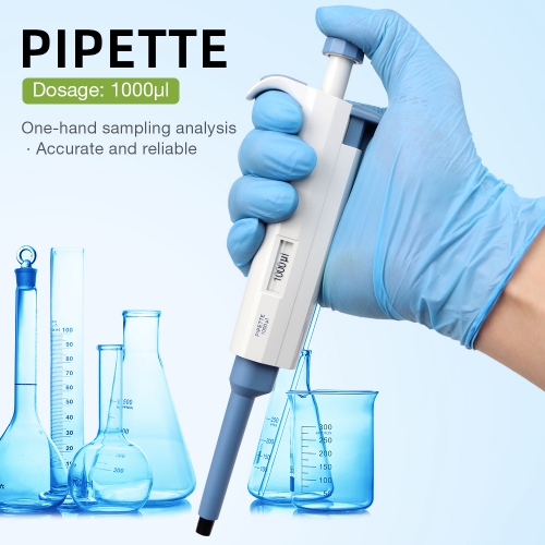 Lab Pipette 1000UL Single Channel Micro Pipette Laboratory Mechanical Micro Pipette