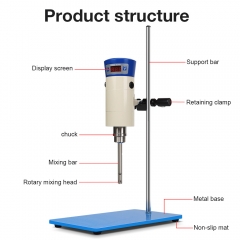 New Arrival Homogenizer Laboratory 30-1500ml Digital Display Mixer High-speed Control Timerless Homogenizer Cosmetics Lab Use