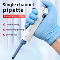 Lab Pipette 1000UL Single Channel Micro Pipette Laboratory Mechanical Micro Pipette