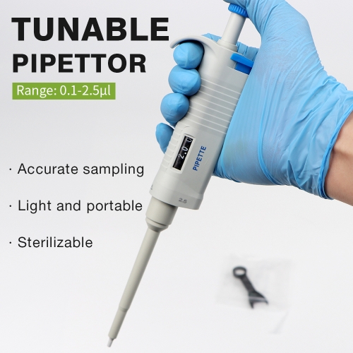 New Arrival Digital Micro-pipette High Accurate Pipette For Laboratory Single Channel 0.1-2.5UL Dropper Adjustable Pipette Lab