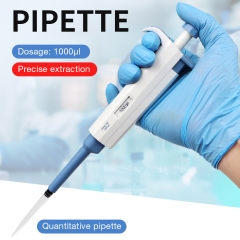 Lab Pipette 1000UL Single Channel Micro Pipette Laboratory Mechanical Micro Pipette