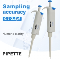 Customized Multi-specification Lab Supplies 0.1-2.5UL Autoclavable Adjustable Variable Volume Single Channel Transfer Pipette