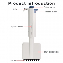 New Arrival 8 Channel Pipette Fixed 0.5ul High Accurate Dropper Digital Micropipette Manual Multi Channel Pipette For Laboratory