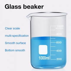 Factory Directly Lab 100ml 250ml 500ml 1000ml 5000ml Clear Glass Beaker