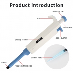 Wholesale Manual Single-Channel Adjustable Pipettes Laboratory Micropipette Adjustable Volume 100-1000ul Lab Use Pipette Dropper