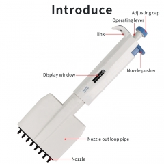 0.5-10UL Adjustable Volume Lab Micropipette Multi Channel Pipette Manual High Precision Micro Pipettes