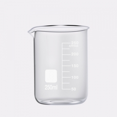 New Arrival Glass Beakers 250ml Borosilicate Glass Mugs For School Laboratory Beaker Measuring Cup Chemistry Low Form Beaker Lab