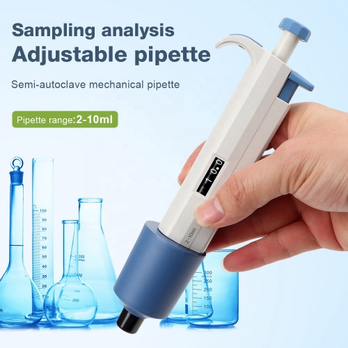 Factory Price 2-10ml Adjustable Pipette Single Channel Micropipette for Laboratory