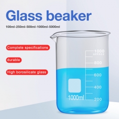 Heat Resistant Glass Beakers Lab Glassware Chemistry Lab Equipments 100ml Quartz Glass Beaker