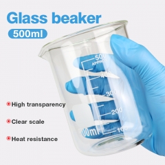 Factory Price High Quality Glass Pyrex Borosilicate Measuring 500Ml Glass Beaker